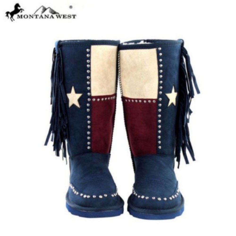 Montana West Texas Pride Collection Boots Navy